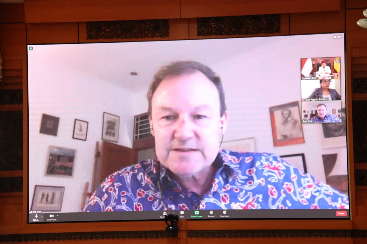 podiumnews.com-Wakil Dubes Inggris Apresiasi Penanganan Covid-19 di Bali  